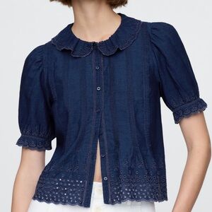 Gap x Doen Eyelet Top